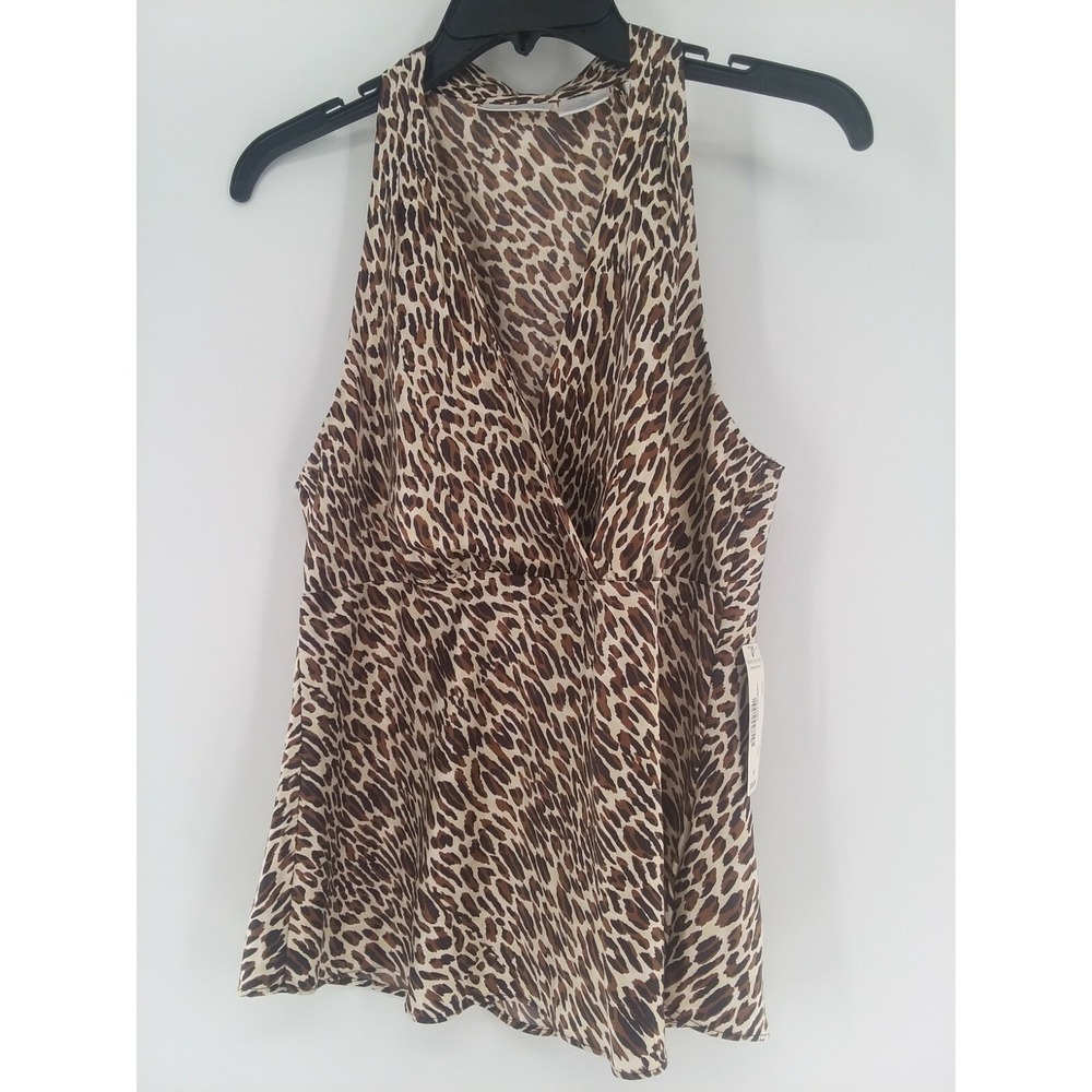 Worthington Cheetah Print Top Size 10
